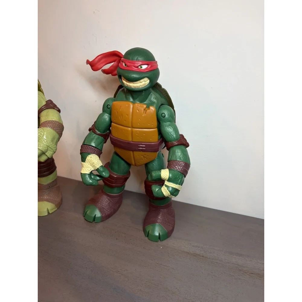 Big Teenage Mutant Ninja Turtle TMNT Playmate 2012 Donatello 11.5 & Raphael 10